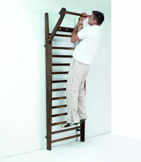 NOHRD Wallbars Sprossenwand Kirsche, 14 Sprossen