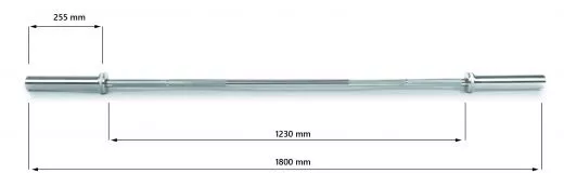 ATS TRAININGSSTANGE (1,80 M / CHROM)