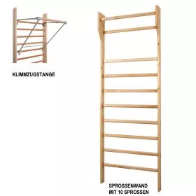 Sprossenwand 230x100 (10 Sprossen)